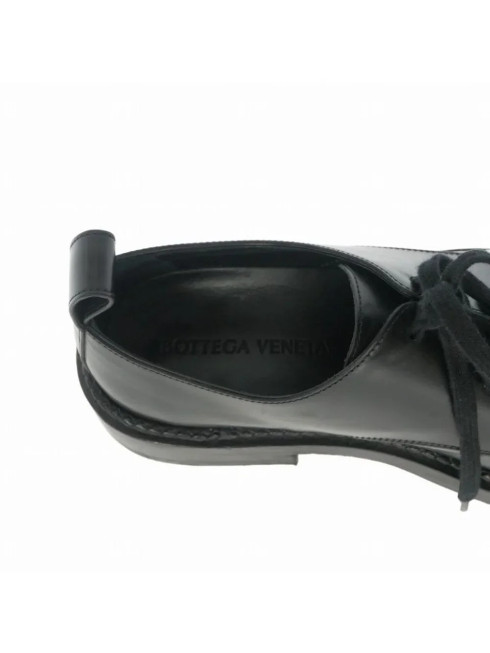 Bottega Veneta Leather Derby Shoes Black